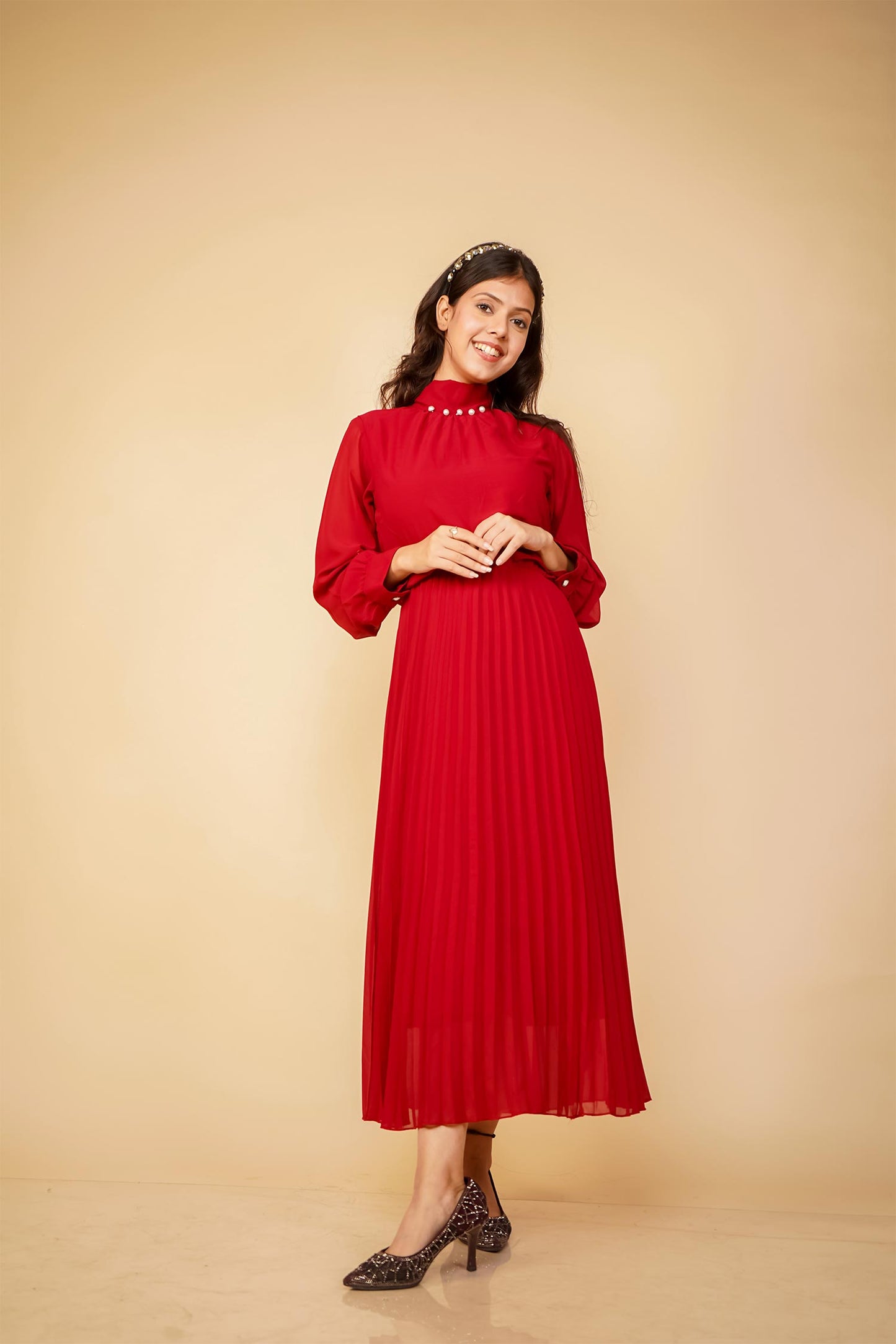 Sleek Red Dress