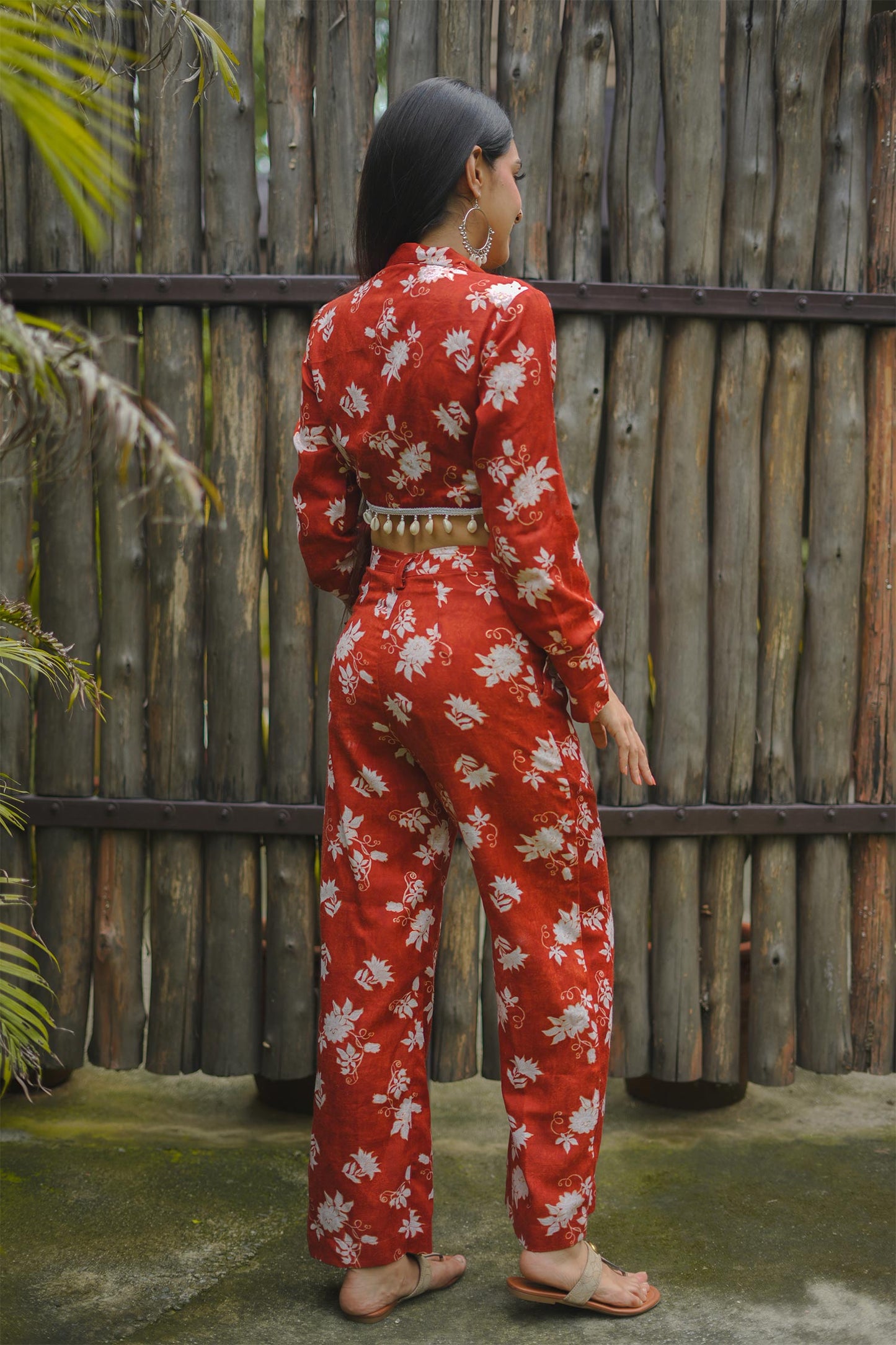 Red and White Co-ord Set